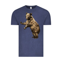 Vintage Denim Brown Bear Cub Vintage Tee - LillyAllenDesigns
