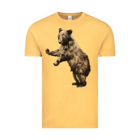 Vintage Mustard Brown Bear Cub Vintage Tee - LillyAllenDesigns