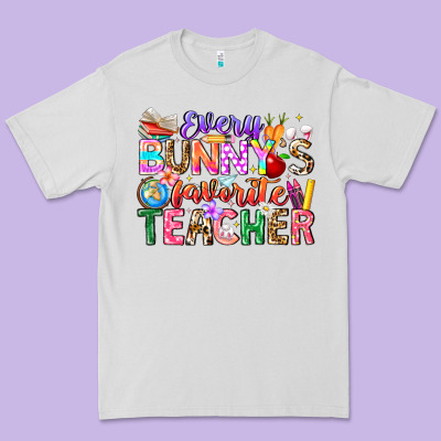 Every Bunny Favorite Teacher Easter Premium Tee Designed By Cowhidedigitalart