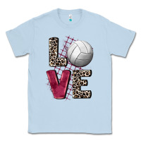 Dusty Blue love volleyball Classic Tee - FaDigitalArtStudio