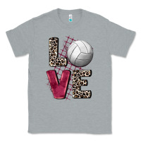 Heather Grey love volleyball Classic Tee - FaDigitalArtStudio