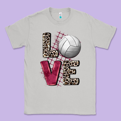 Love Volleyball Classic Tee Designed By Fadigitalartstudio
