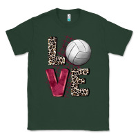 Sports Green love volleyball Classic Tee - FaDigitalArtStudio