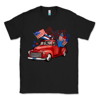 Black american truck 4th of july Classic Tee - BarkalooDesign