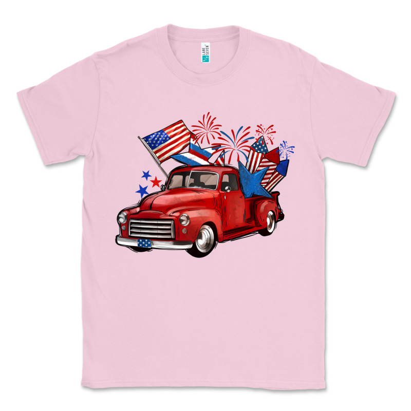 American Truck 4th Of July Classic Tee by BarkalooDesign | Teevron