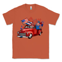 Copper american truck 4th of july Classic Tee - BarkalooDesign