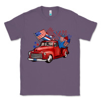 Lavender american truck 4th of july Classic Tee - BarkalooDesign