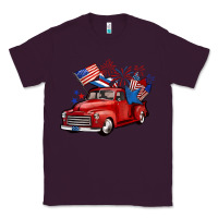Plum american truck 4th of july Classic Tee - BarkalooDesign