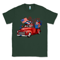 Sports Green american truck 4th of july Classic Tee - BarkalooDesign