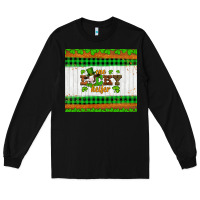 Black st patricks one lucky heifer Long Sleeve Tee - Artiststas