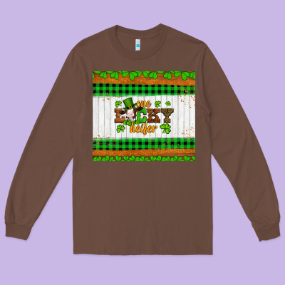 St Patricks One Lucky Heifer Long Sleeve Tee Designed By Artiststas
