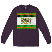 Plum st patricks one lucky heifer Long Sleeve Tee - Artiststas