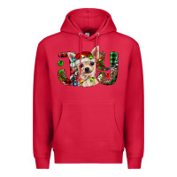 Cardinal christmas chihuahua joy Premium Hoodie - BarkalooDesign