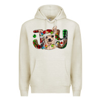 Oatmeal Heather christmas chihuahua joy Premium Hoodie - BarkalooDesign