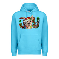 Ocean Blue christmas chihuahua joy Premium Hoodie - BarkalooDesign