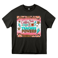 Asphalt coffee gives me teacher powers tumbler Heavy Core Tee - BundleAndBundleShop