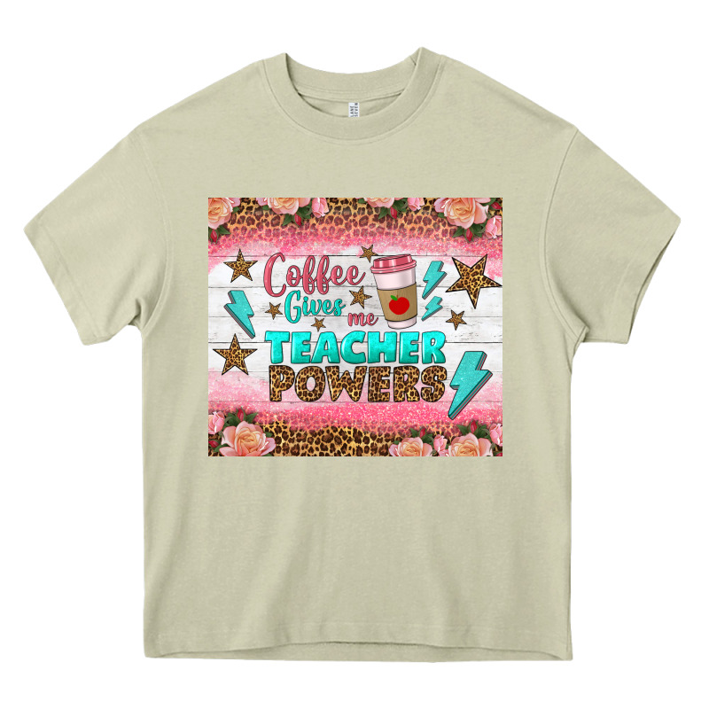 Coffee Gives Me Teacher Powers Tumbler Heavy Core Tee by BundleAndBundleShop | Teevron