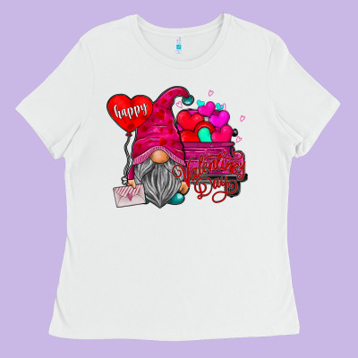 Happy Valentines Day Ladies Tee Designed By Sublimationcraftshop