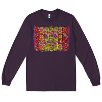 Plum mardi gras crawfish brushstrokes Long Sleeve Tee - Artiststas