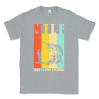 Heather Grey fishing t  shirt milf man i love fishing t  shirt Classic Tee - baoMotion