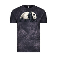 Cloud Black walking panda Vintage Tee - LillyAllenDesigns