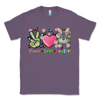 Lavender peace love easter bunny Classic Tee - FaDigitalArtStudio