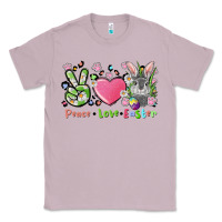 Lilac peace love easter bunny Classic Tee - FaDigitalArtStudio