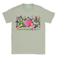 Matcha peace love easter bunny Classic Tee - FaDigitalArtStudio