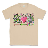 Mushroom peace love easter bunny Classic Tee - FaDigitalArtStudio