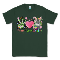 Sports Green peace love easter bunny Classic Tee - FaDigitalArtStudio