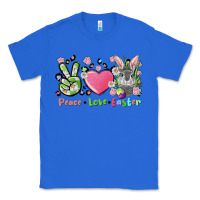 True Royal peace love easter bunny Classic Tee - FaDigitalArtStudio