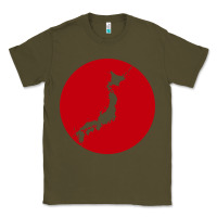 Army Green japan island Classic Tee - baoMotion