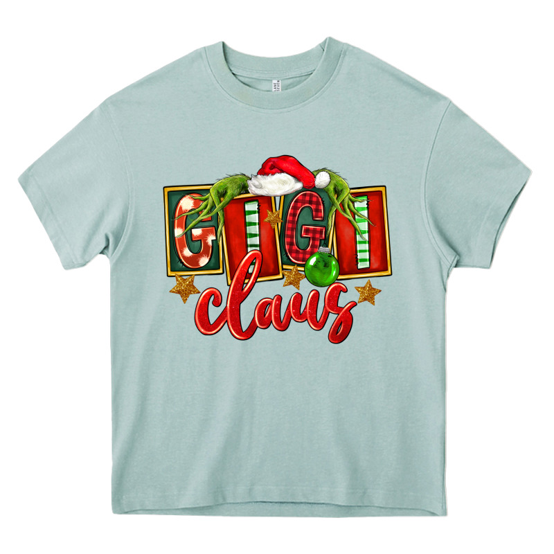 Christmas Gigi Claus Heavy Core Tee by FaDigitalArtStudio | Teevron