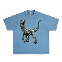 Pebble Blue Velociraptor Urban Heavy Tee - LillyAllenDesigns