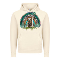Vintage Artic turquoise gemstones brown baby cow  rainbow Vintage Hoodie - BarkalooDesign