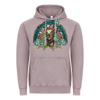 Vintage Zinc turquoise gemstones brown baby cow  rainbow Vintage Hoodie - BarkalooDesign