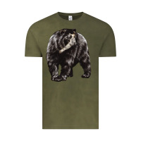 Vintage Olive Spectacled Bear Vintage Tee - LillyAllenDesigns