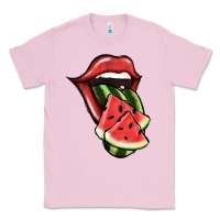Bubblegum Pink Watermelon Tongue Classic Tee - Jasminsmagicworld