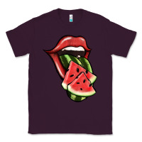 Plum Watermelon Tongue Classic Tee - Jasminsmagicworld