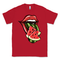 Red Watermelon Tongue Classic Tee - Jasminsmagicworld