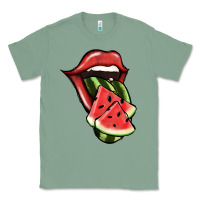Sage Watermelon Tongue Classic Tee - Jasminsmagicworld