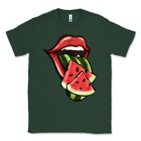 Sports Green Watermelon Tongue Classic Tee - Jasminsmagicworld