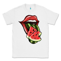 White Watermelon Tongue Classic Tee - Jasminsmagicworld