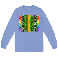 Colony Blue st patricks day rainbow brushstroke Long Sleeve Tee - Artiststas