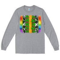 Heather Grey st patricks day rainbow brushstroke Long Sleeve Tee - Artiststas