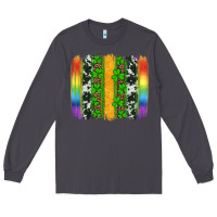 Smoke st patricks day rainbow brushstroke Long Sleeve Tee - Artiststas