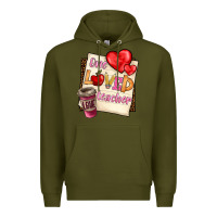 Army Green one loved teacher Premium Hoodie - BarkalooDesign