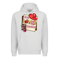 Dove Grey one loved teacher Premium Hoodie - BarkalooDesign