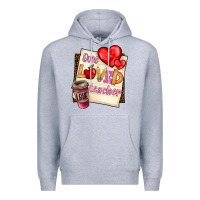 Heather Grey one loved teacher Premium Hoodie - BarkalooDesign