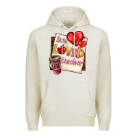 Oatmeal Heather one loved teacher Premium Hoodie - BarkalooDesign